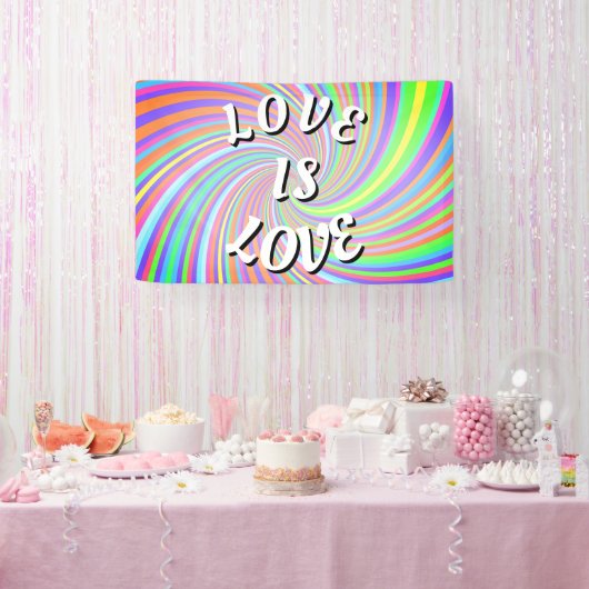 Love Is Love Pride Spandoek (Feest)