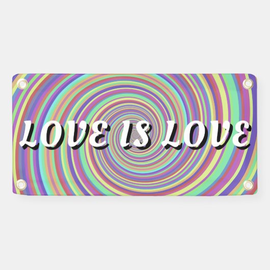 Love Is Love Pride Spandoek (Horizontaal)
