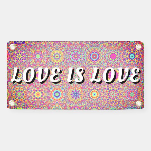 Love Is Love Pride Spandoek (Horizontaal)