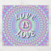 Love Is Love Pride Sparkling Wijnetiket (Enkel label)