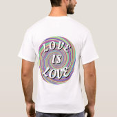 Love Is Love Pride T-shirt (Achterkant)