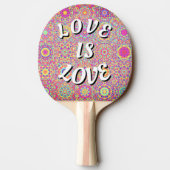 Love Is Love Pride Tafeltennisbatje (Achterkant)