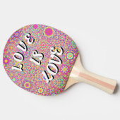 Love Is Love Pride Tafeltennisbatje (Zijkant)