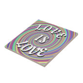 Love Is Love Pride Tegeltje (Zijkant)
