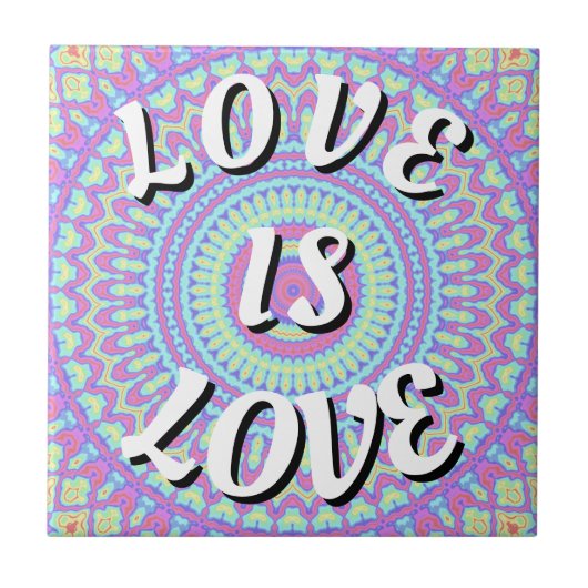 Love Is Love Pride Tegeltje (Voorkant)