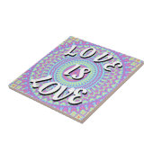 Love Is Love Pride Tegeltje (Zijkant)
