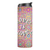 Love Is Love Pride Thermosbeker (Gedraaid links)