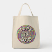 Love Is Love Pride Tote Bag (Achterkant)
