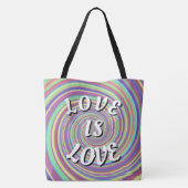 Love Is Love Pride Tote Bag (Achterkant)