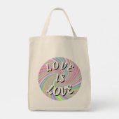 Love Is Love Pride   Tote Bag (Achterkant)