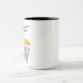 Love Is Love Pride Typografie Kunst Mok (Midden)
