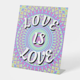 Love Is Love Pride Voetstuk Bord Reclamebord Met Voetstuk