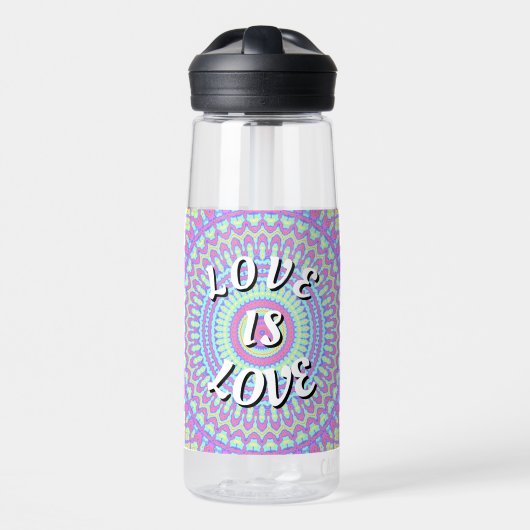 Love Is Love Pride Waterfles (Voorkant)