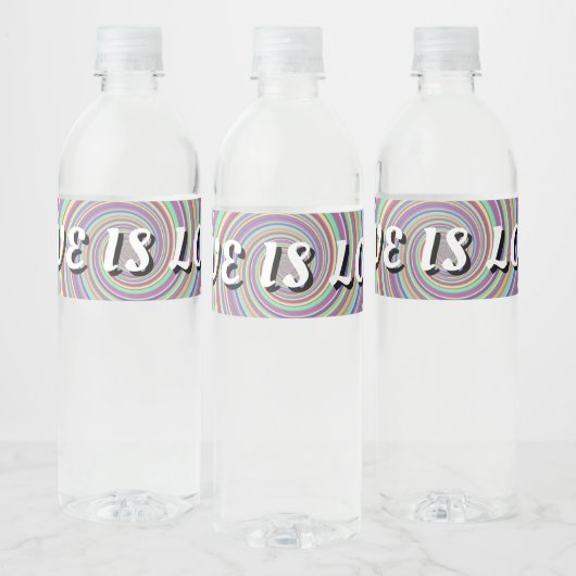 Love Is Love Pride Waterfles Etiket (Flessen)