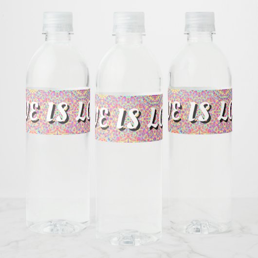 Love Is Love Pride Waterfles Etiket (Flessen)