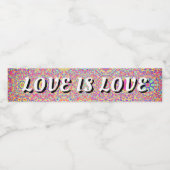 Love Is Love Pride Waterfles Etiket (Enkel label)