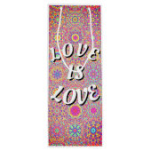 Love Is Love Pride Wijn Cadeautas (Achterkant)