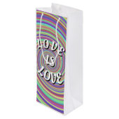 Love Is Love Pride Wijn Cadeautas (Achterkant Gekanteld)