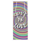 Love Is Love Pride Wijn Cadeautas (Achterkant)