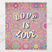 Love Is Love Pride Wijn Etiket (Enkel label)