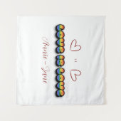 Love is Love Rainbow LGBTQ Tapestry Wandkleed (Voorkant (horizontaal))