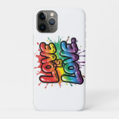 Love Is Love - Rainbow Pride Quote Art  Case-Mate iPhone Case (Achterkant)