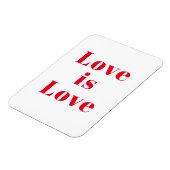 "Love is Love" red white Magneet (Linkerzijde)