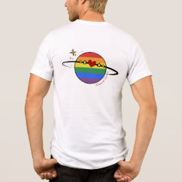 Love Is Love Regenboog LGBTQ Planeet Tri-Blend Shirt