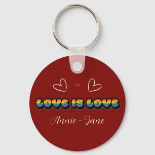 Love is Love Regenboog LGBTQ Sleutelhanger