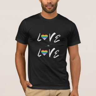 LOVE is LOVE Regenboog LGBTQIA Vlag, Pride T-Shirt