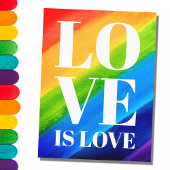 Love Is Love Regenboog Pride Briefkaart