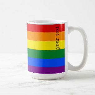 Love Is Love Regenboog Strepen - aangepaste LGBT Koffiemok