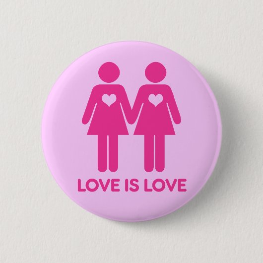 Love is Love Ronde Button 5,7 Cm (Voorkant)