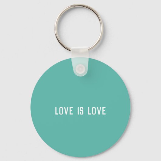 LOVE IS LOVE Sleutelhanger (Achterkant)