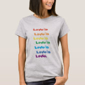 Love is Love T-shirt (Voorkant)