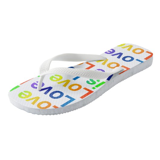 Love is Love teenslippers (Schuin)