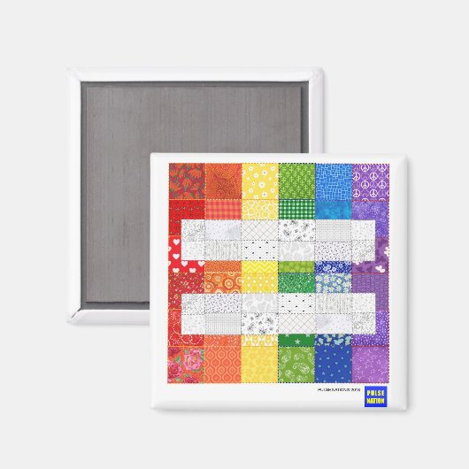 Love is Love [wd] Rainbow Equality magnet (Voorkant / Achterkant)
