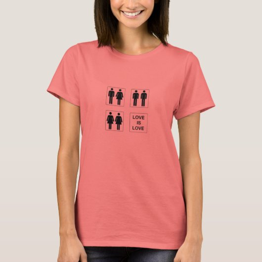 Love is love - womens t-shirt (Voorkant)
