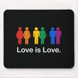 LOVE IS LOVE ZWART MUISMAT