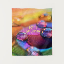 LOVE IS MIJN RELIGION WALLART Tapestry (50 x 60 in Wandkleed