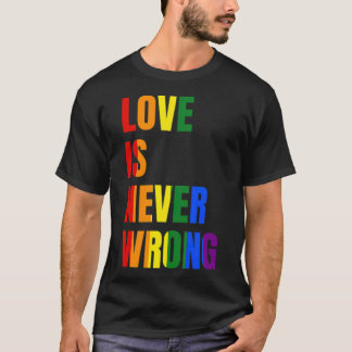 Love Is Never Wrong (LGBT) -standard-scale-4_00x T-shirt