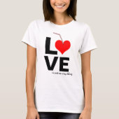 LOVE is niet makkelijk. T-shirt (Voorkant)