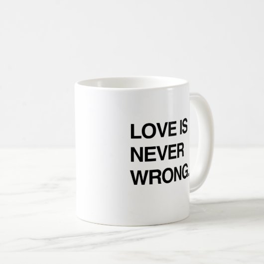 LOVE IS NOOIT WRONG KOFFIEMOK (Voorkant rechts)