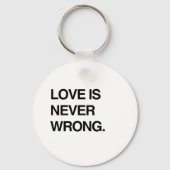 LOVE IS NOOIT WRONG SLEUTELHANGER (Voorkant)
