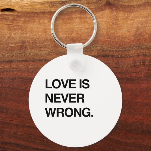 LOVE IS NOOIT WRONG SLEUTELHANGER (Voorkant)