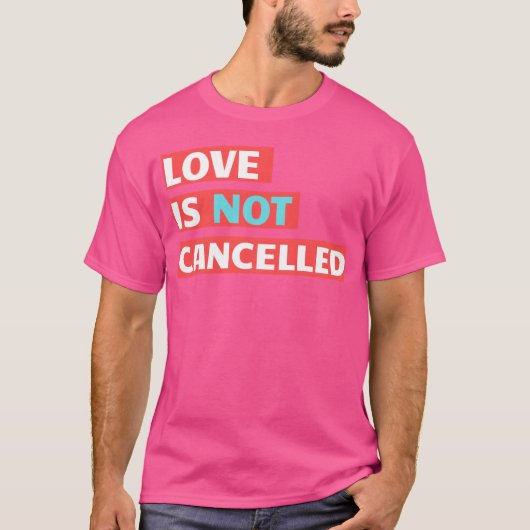 Love Is Not Cancelled Red vintage T-shirt (Voorkant)
