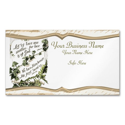 Love Is Of God Magnetisch Visitekaartje (Voorkant)