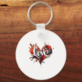 Love Is On Valentines Day  Sleutelhanger (Voorkant)