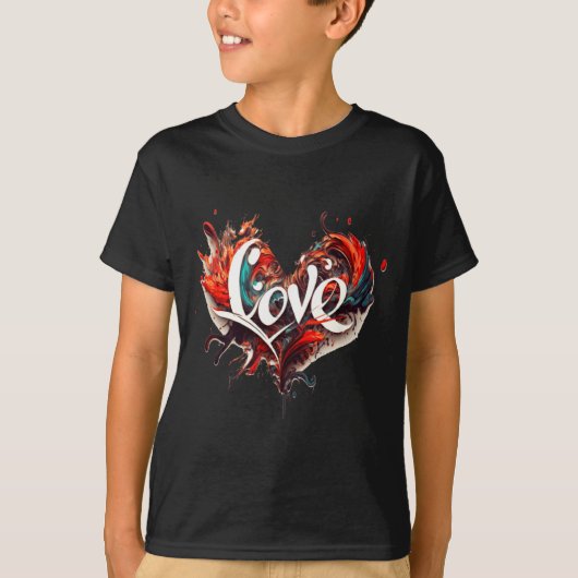 Love Is On Valentines Day  T-shirt (Voorkant)