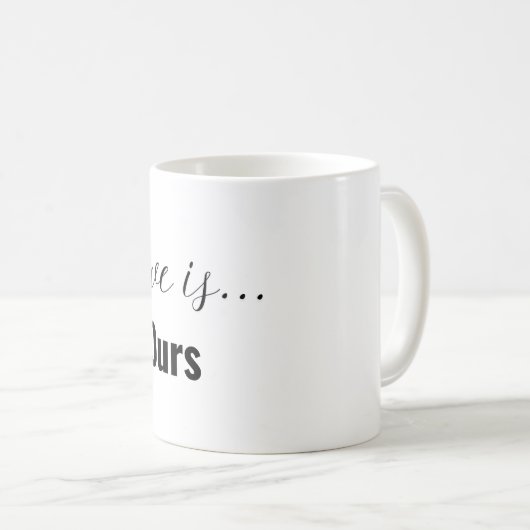 Love is...Ours Mug – Built Together, Belongs to Us Koffiemok (Voorkant rechts)
